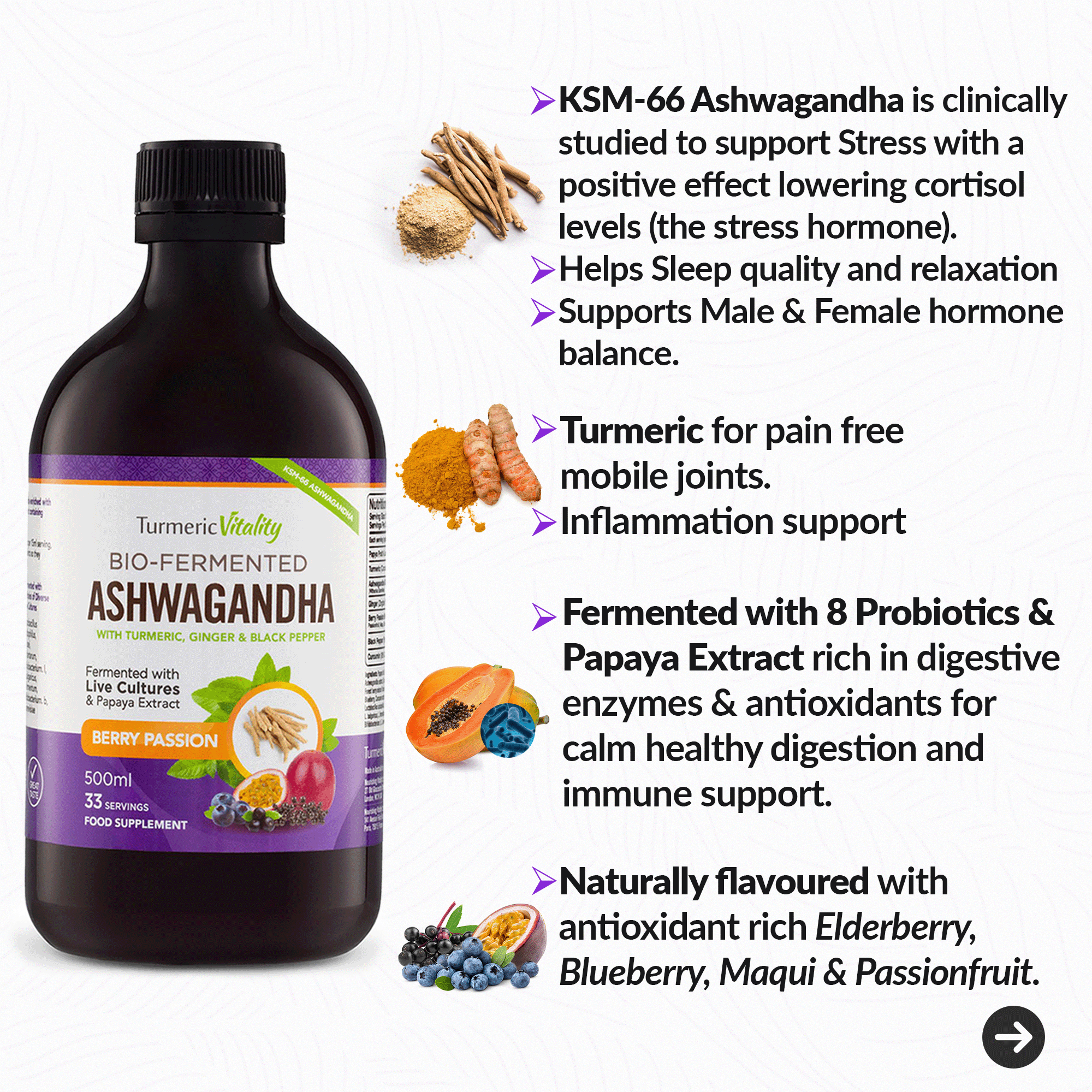 Bio-Fermented Ashwagandha.