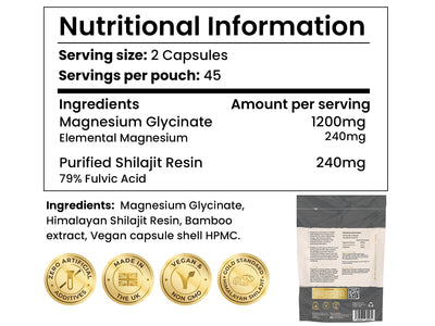 Shilajit Magnesium Glycinate (Subscription 20%)