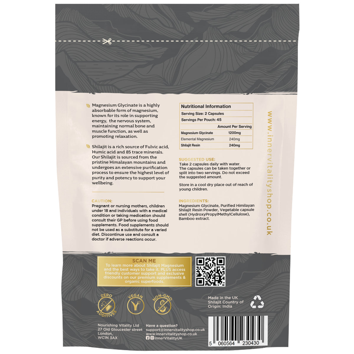 Shilajit Magnesium Glycinate (Subscription 20%)