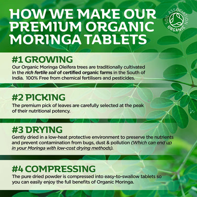 Organic Moringa Tablets (Subscription 20%)