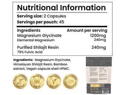 Shilajit Magnesium Glycinate (Subscription 20%)