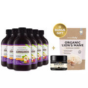 6 Bottles + FREE Lions Mane & Shilajit Resin (RRP £44.98)