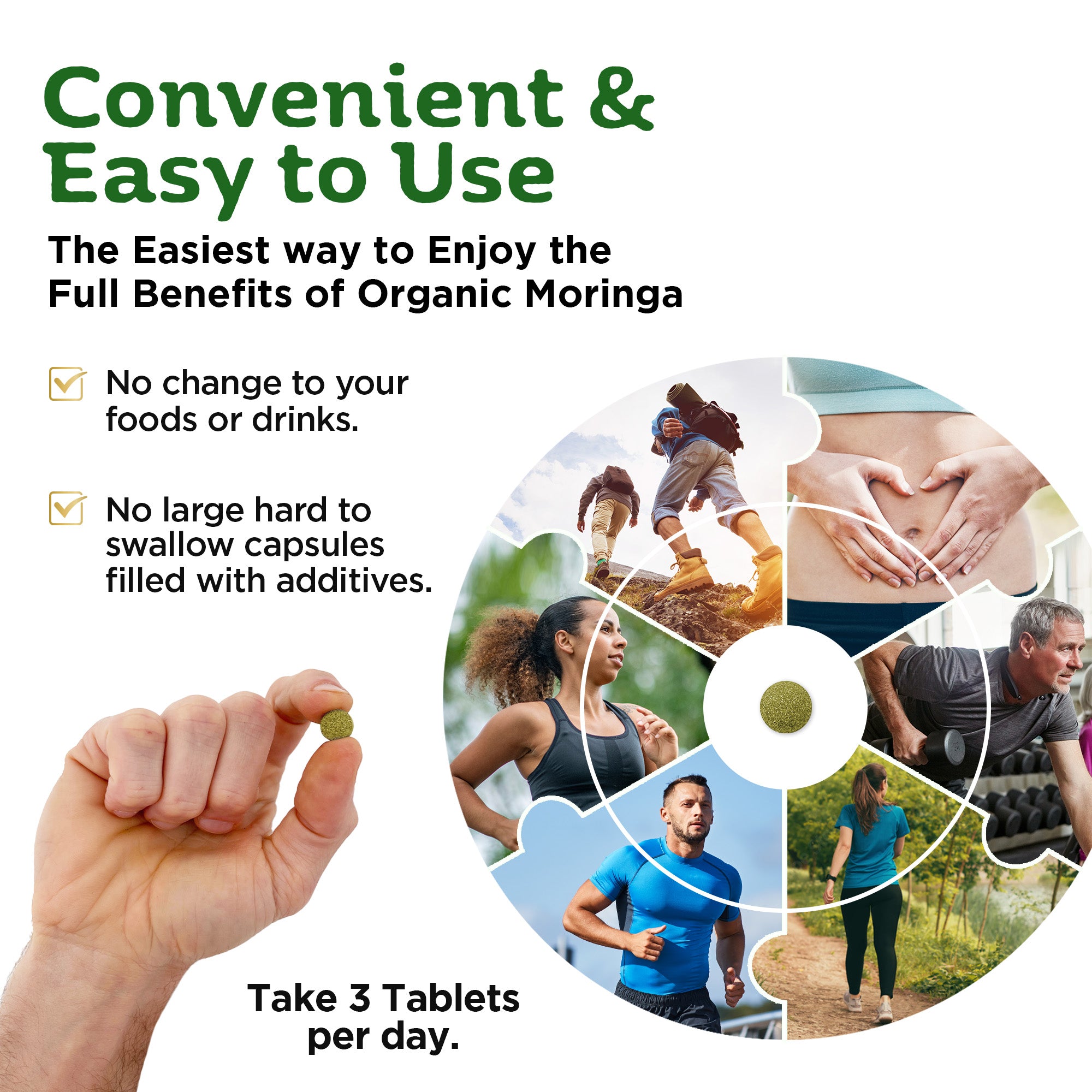 Organic Moringa Tablets (Subscription 20%)