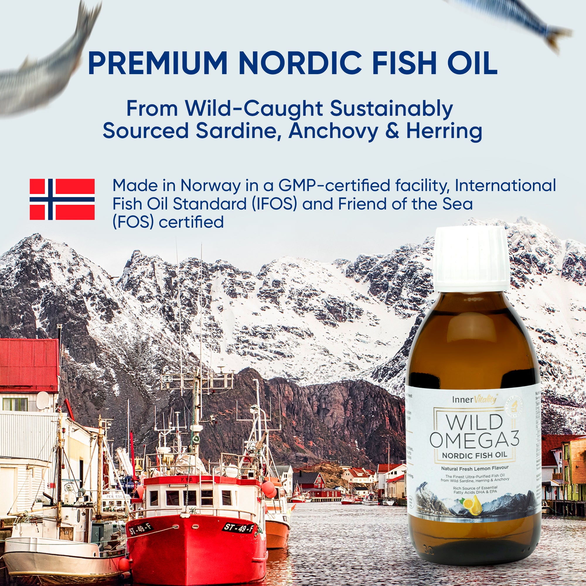 Wild Omega 3 fish oil