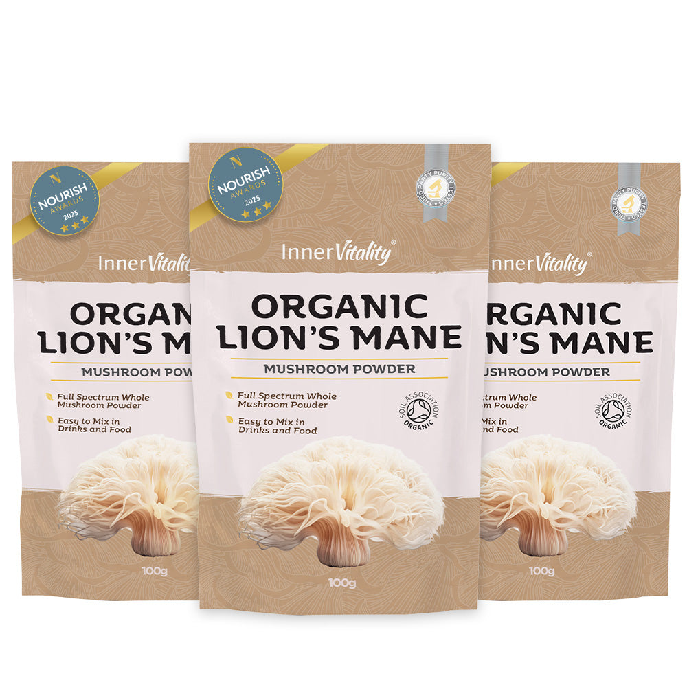Organic Lions Mane Powder 3-Pack