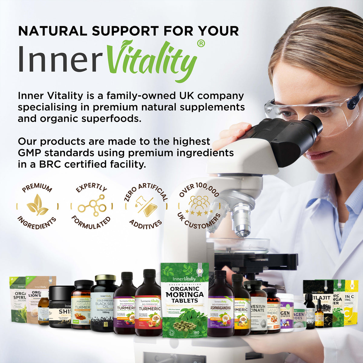 Organic Moringa Tablets (Subscription 20%)
