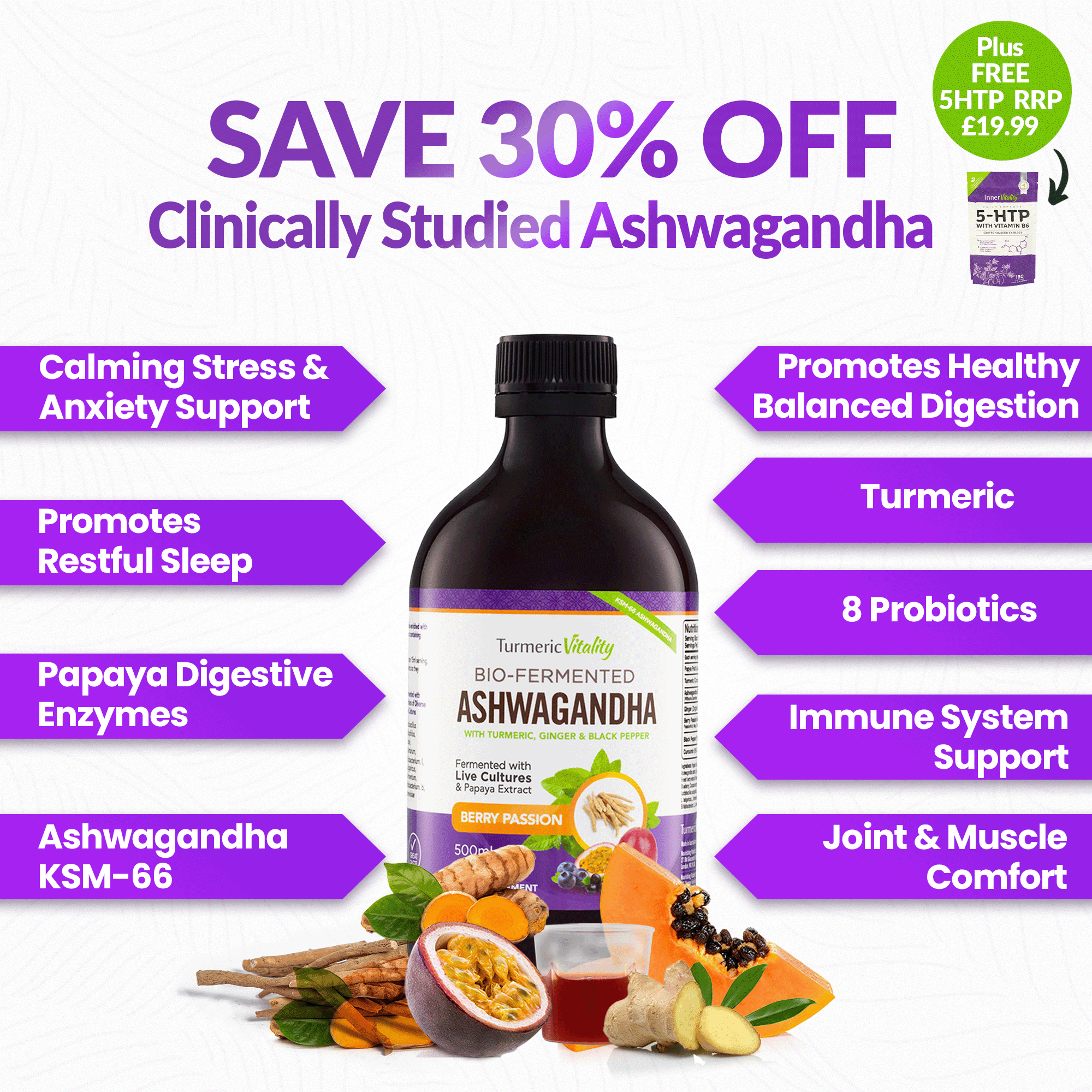 Bio-Fermented Ashwagandha.